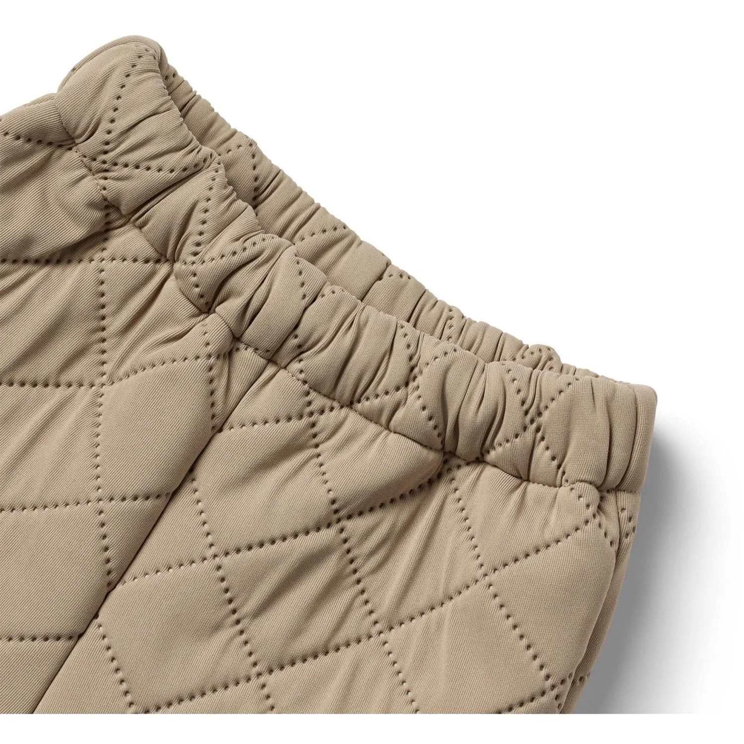 Wheat Beige Stone Thermo Pants Alex Spread-Collar Silk-Blend