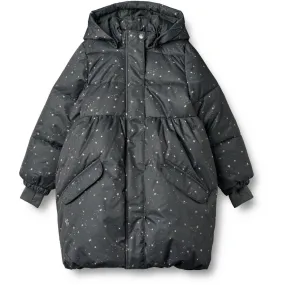 Wheat Black Sea Stars Puffer Coat Luna Frayed-Edge Comfortable weekend wear