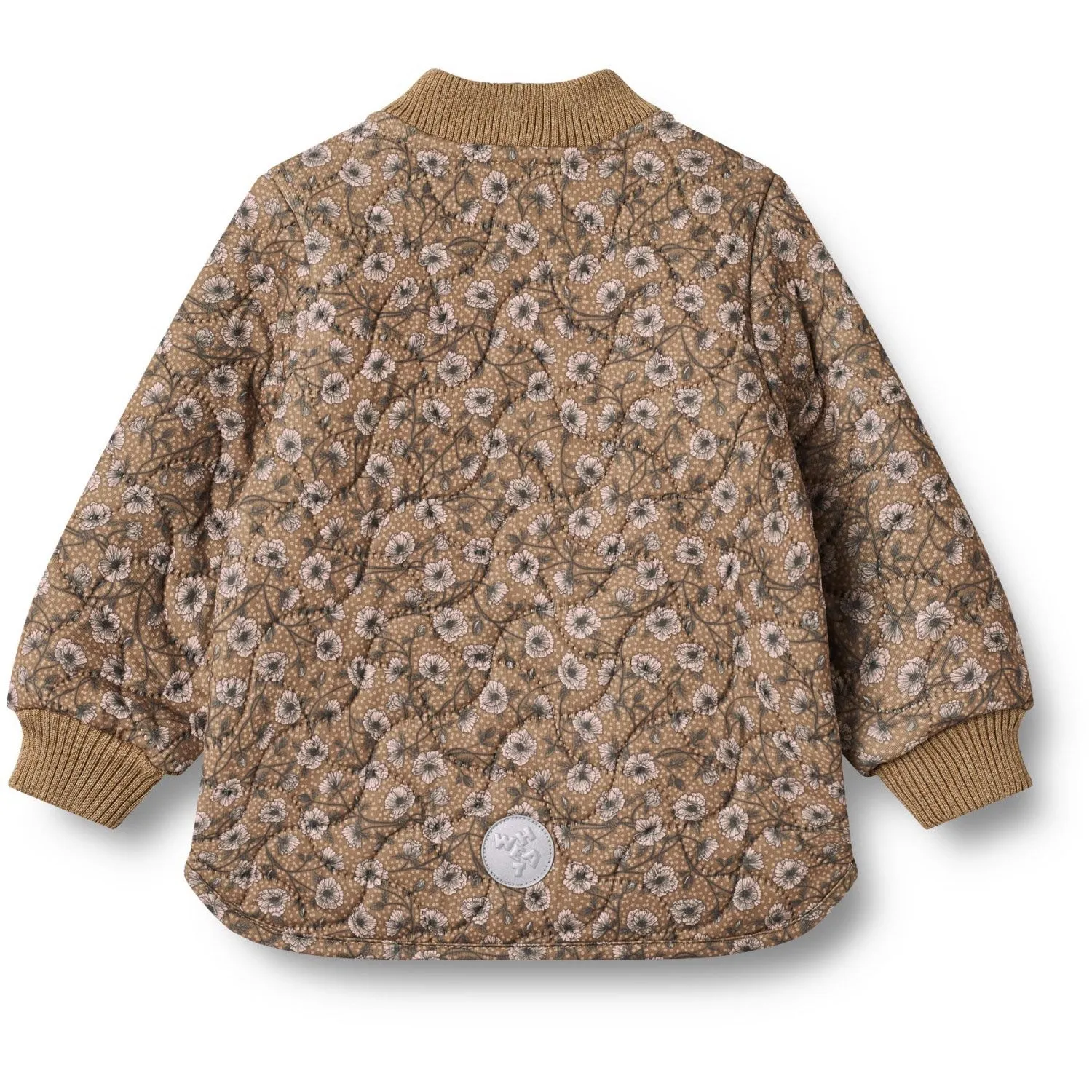 Applique-Detail Wheat Caramel Anemones Thermo Jacket Loui