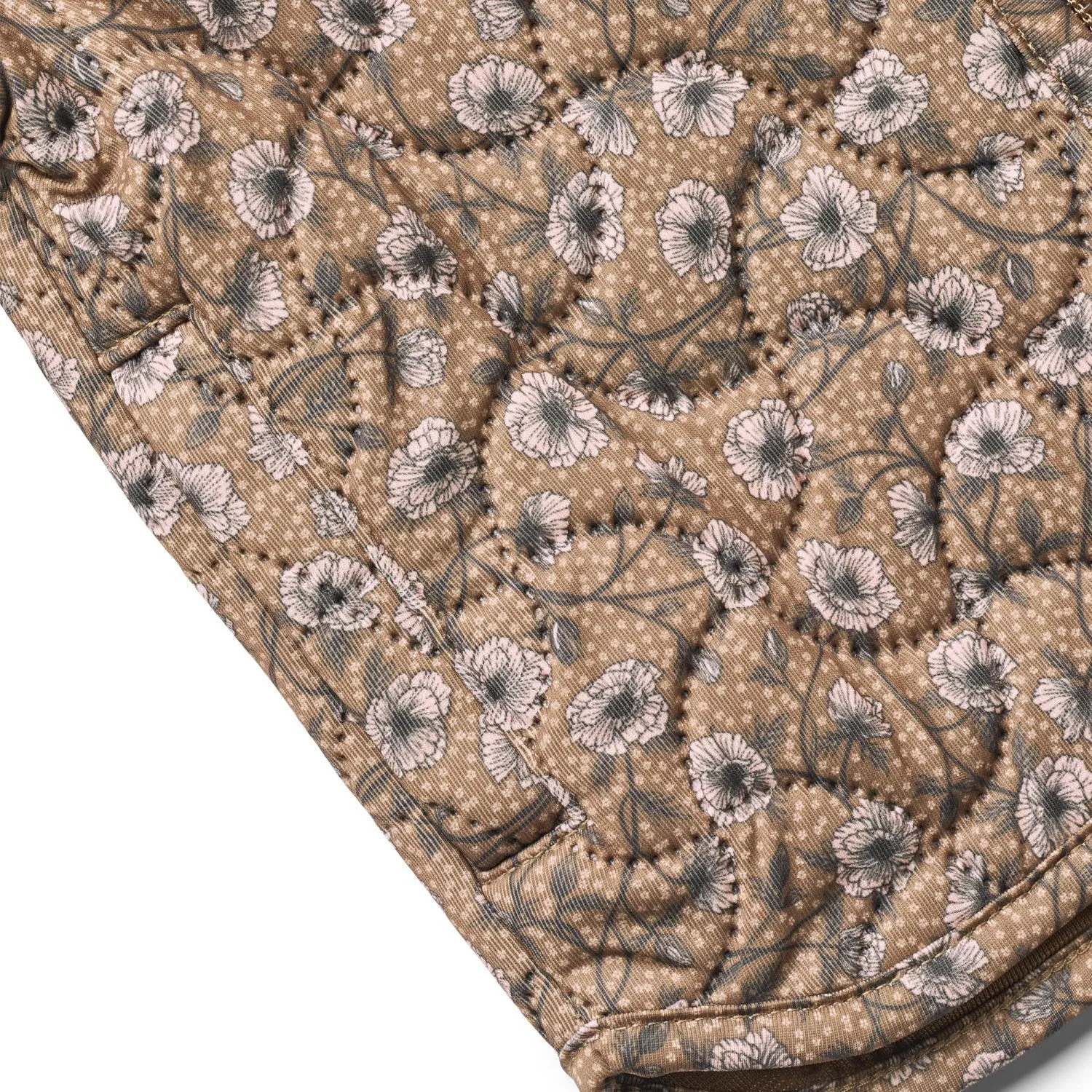 Applique-Detail Multipurpose Wheat Caramel Anemones Thermo Jacket Loui