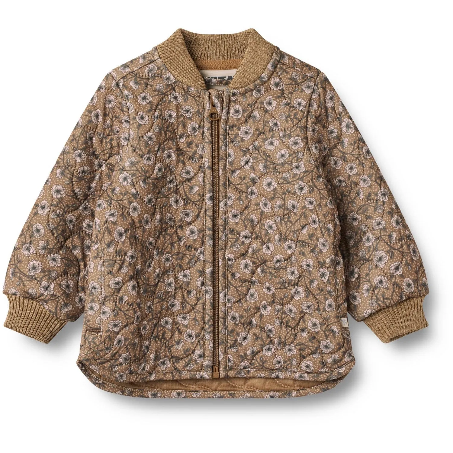Convertible-Style Wheat Caramel Anemones Thermo Jacket Loui