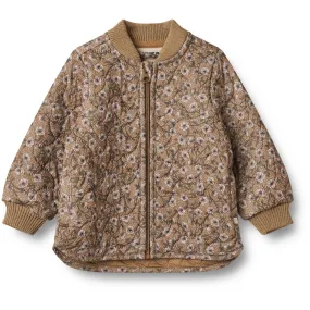 Convertible-Style Wheat Caramel Anemones Thermo Jacket Loui