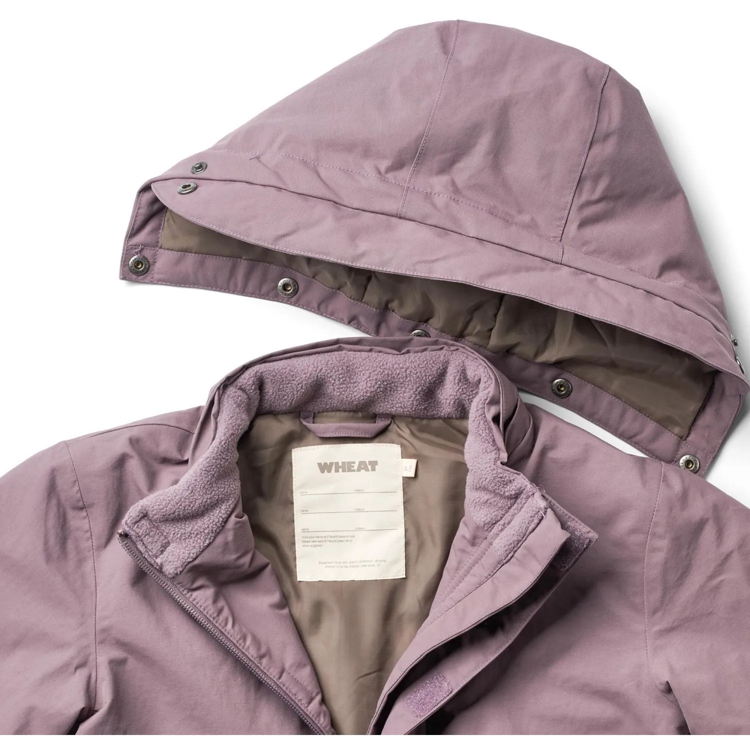 Wheat Dry Lilac Jacket Parka Jello Tech Hiking Gear Non Irritating Lining
