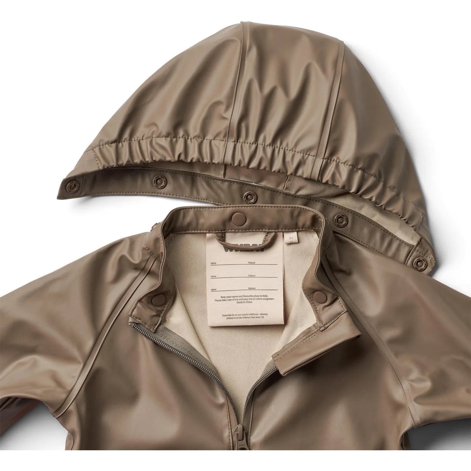 Light Defense Dry Weather Coverage Wheat Dry Wood Rainwear Chardy Jacket