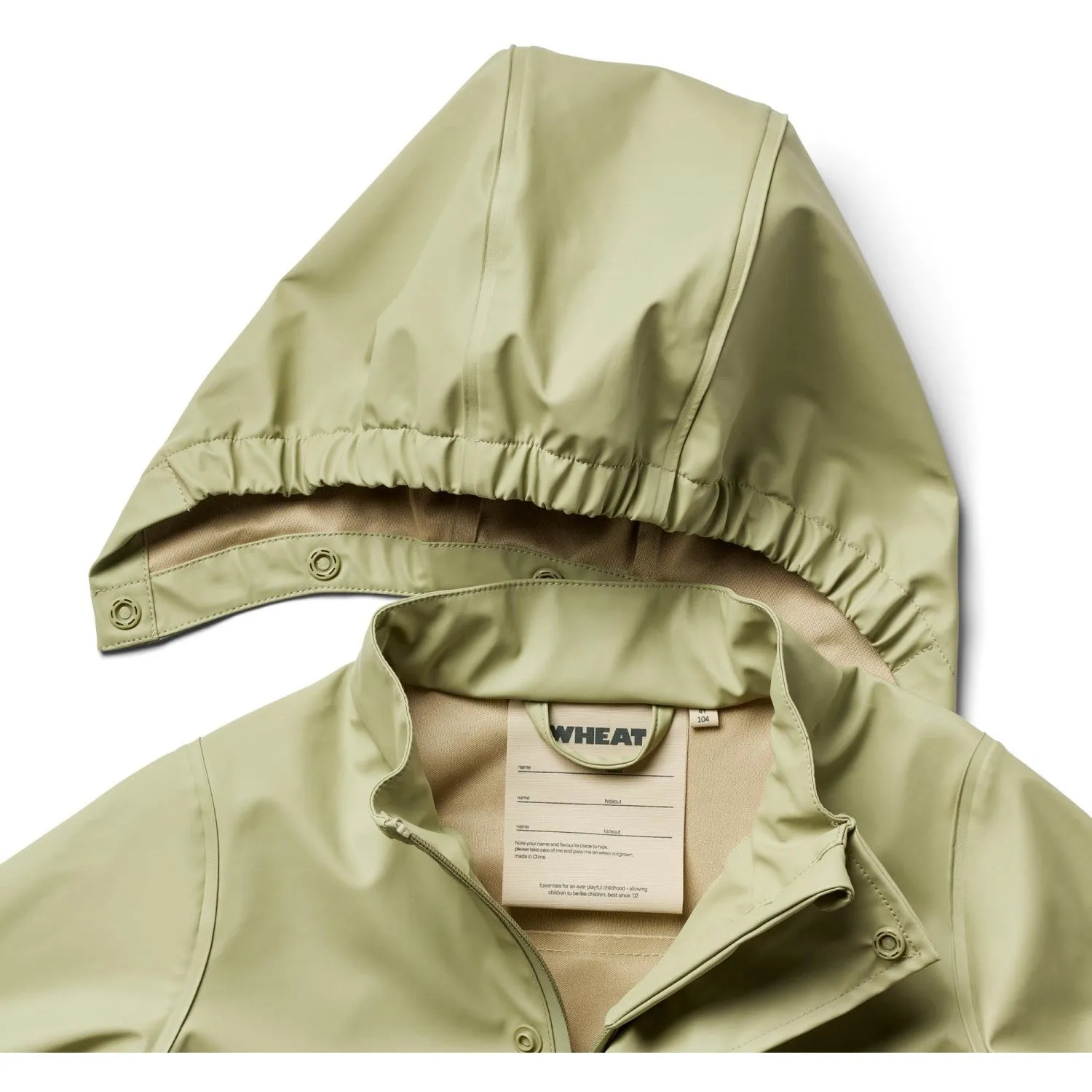 Sporty City Gear Wheat Green Tea Rainwear Ollo Jacket