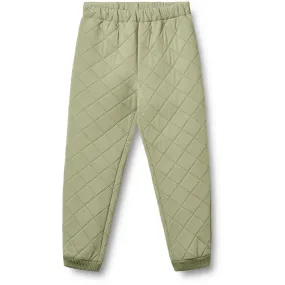 Street-Style Wheat Green Tea Thermo Pants Alex