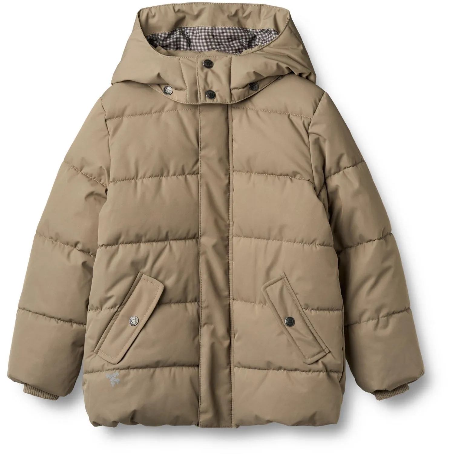 Cropped-Length budget-friendly Wheat Grey Stone Puffer Jacket Gael