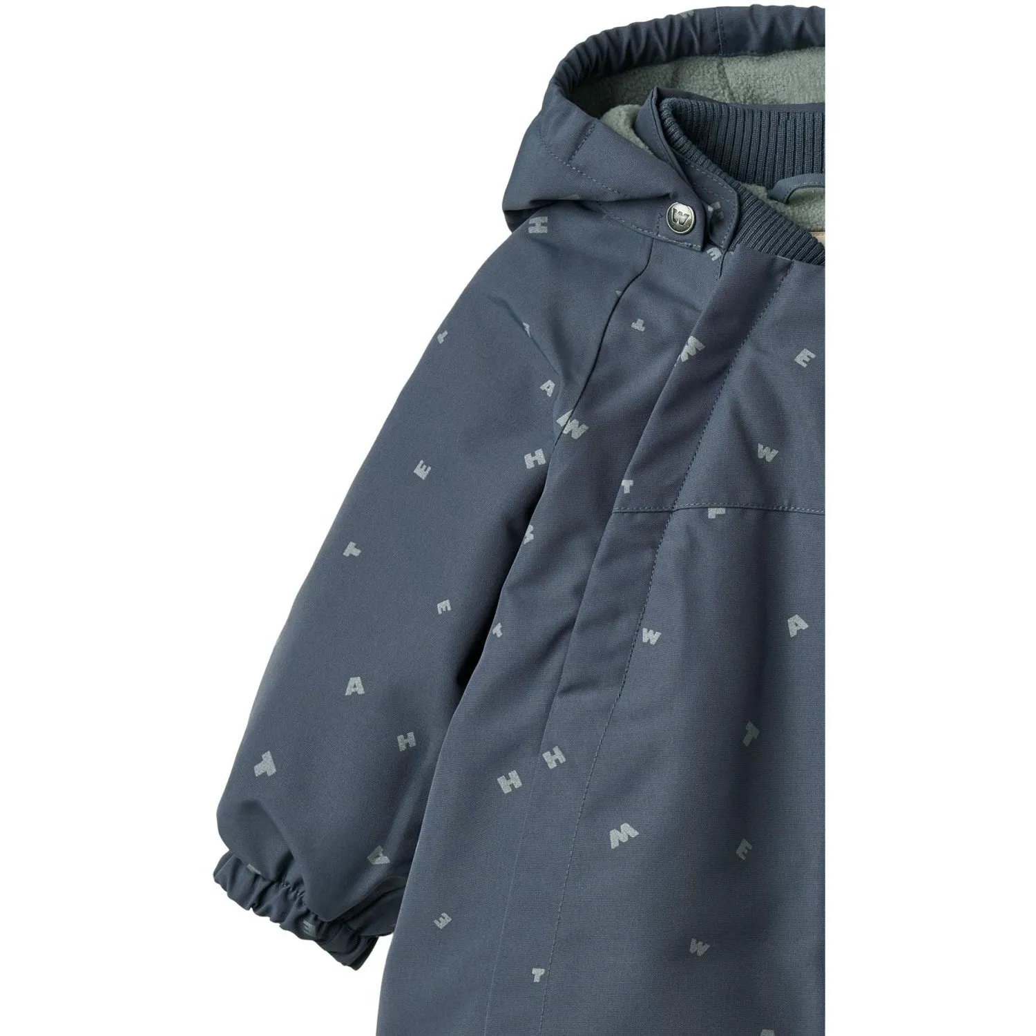 Warranty-Included Wheat Greyblue Letters Snowsuit Adi