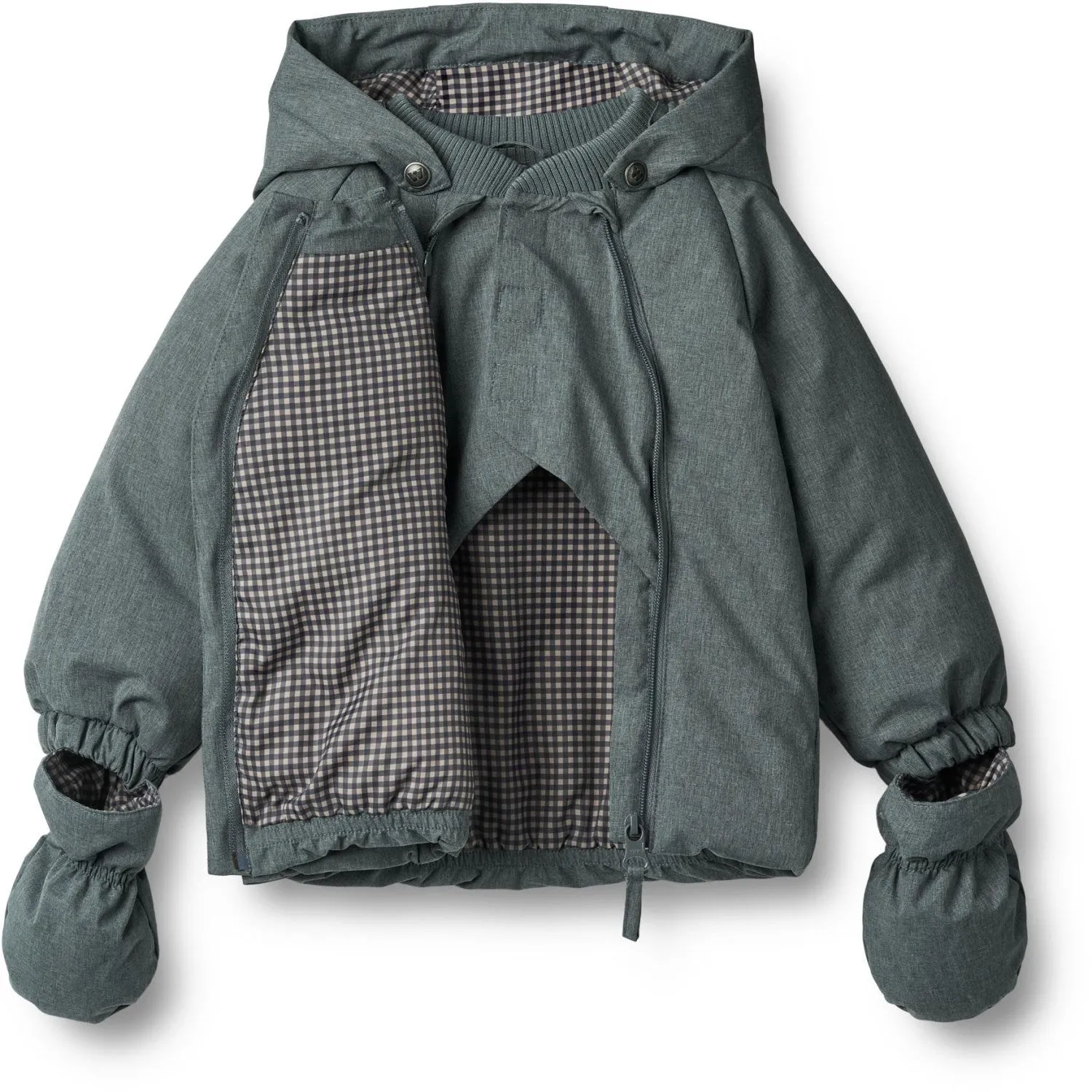 Wheat Ink Melange Puffer Jacket Morgen Casual Jungle