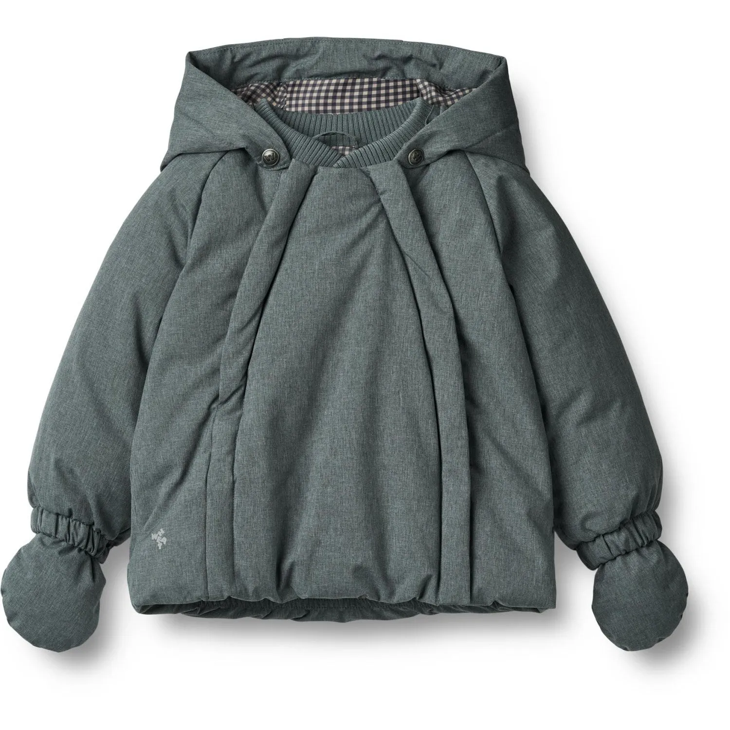 Wheat Ink Melange Puffer Jacket Morgen Dry Touch Anti Static Material