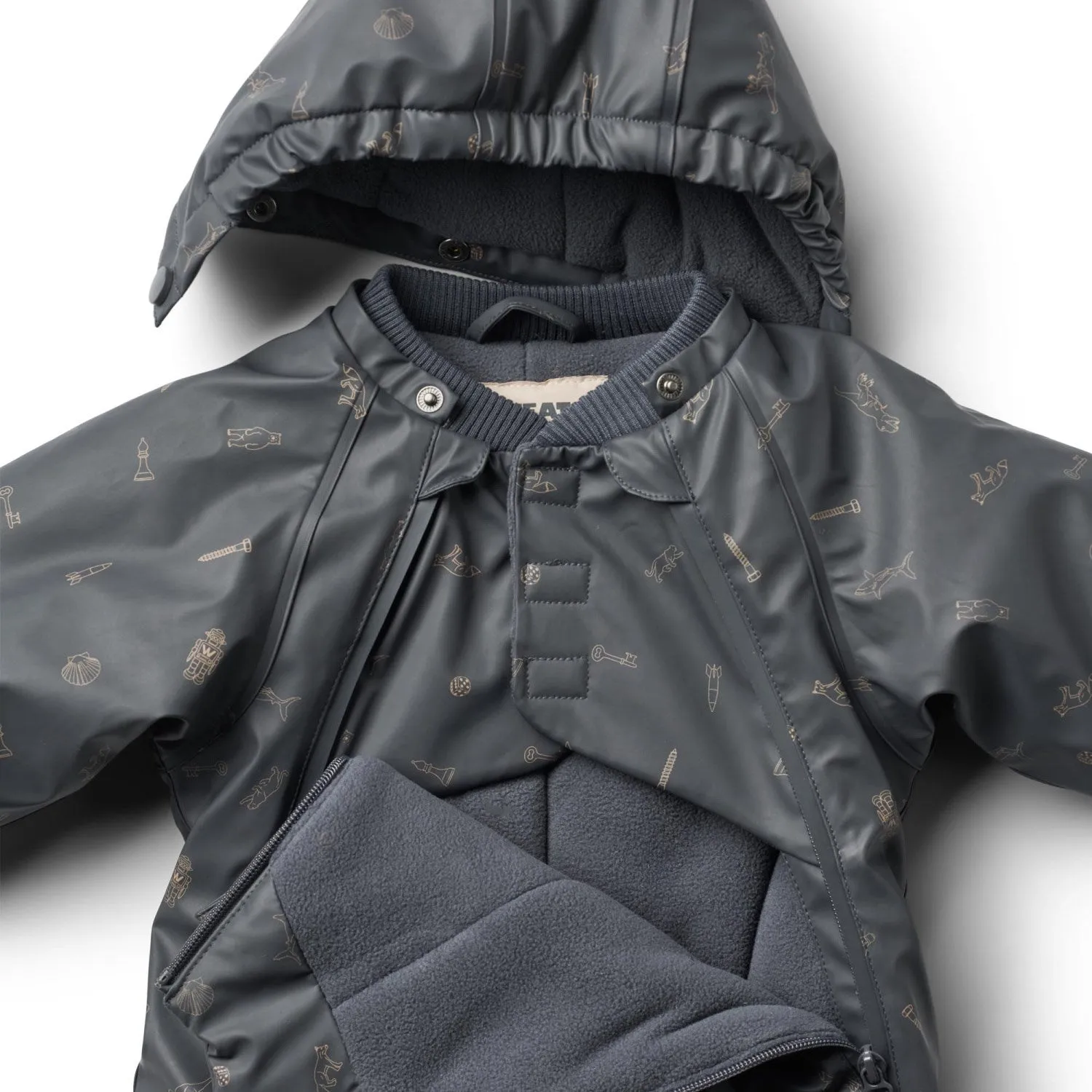 Timeless long-sleeve piece Non-Iron Wheat Ink Pocket Treasures Wintersuit Evig