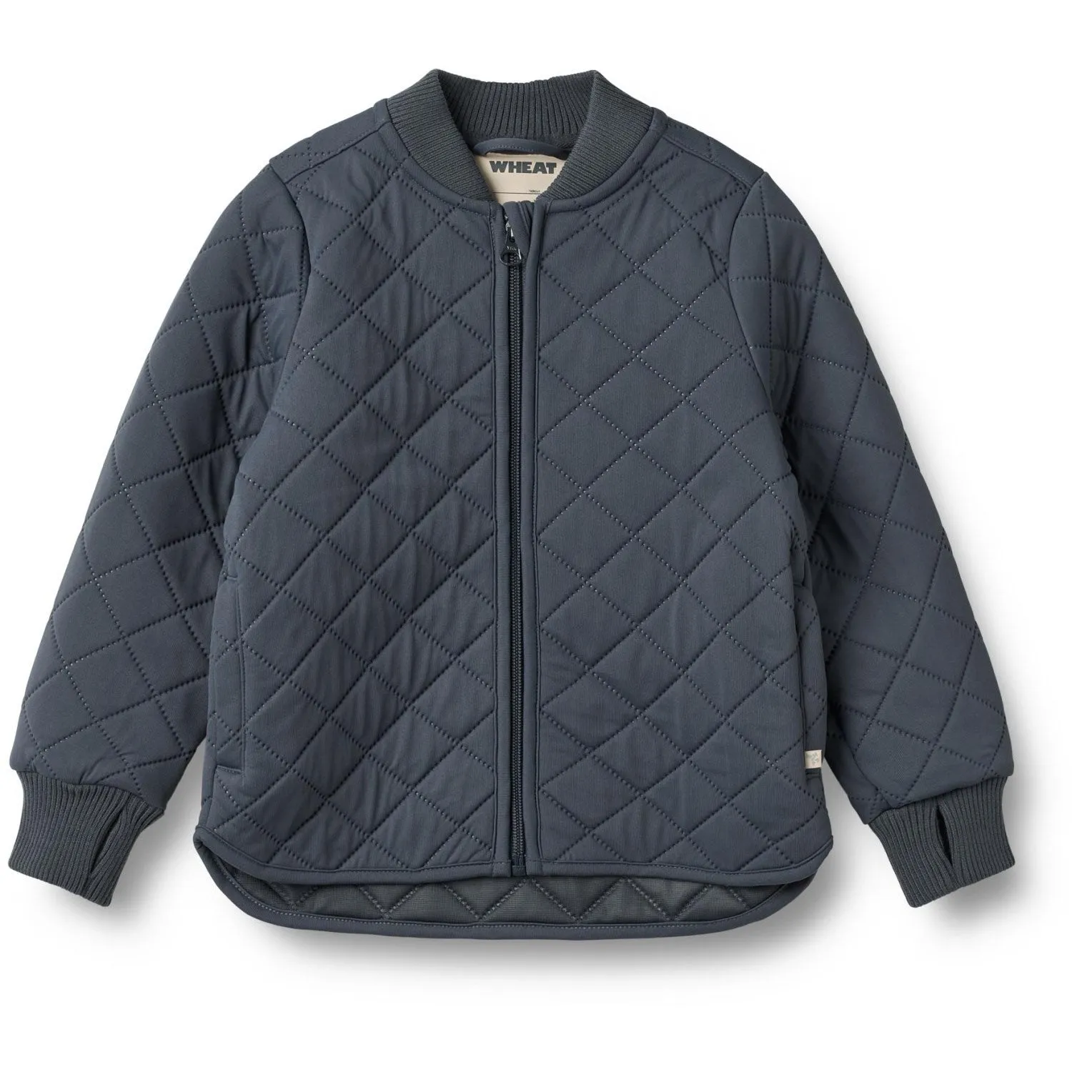 Curve-Enhancing Eco-friendly Wheat Ink Thermo Jacket Loui