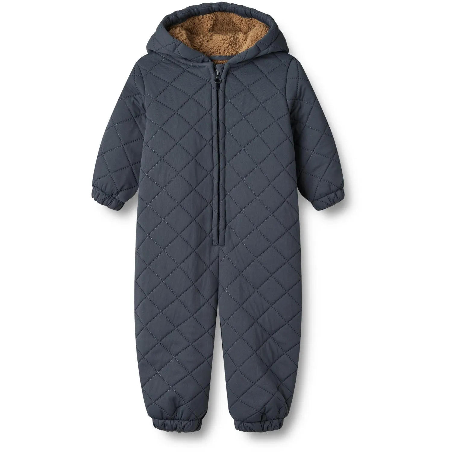 Puff-Sleeve Belted-Waist Wheat Ink Thermosuit Hayden