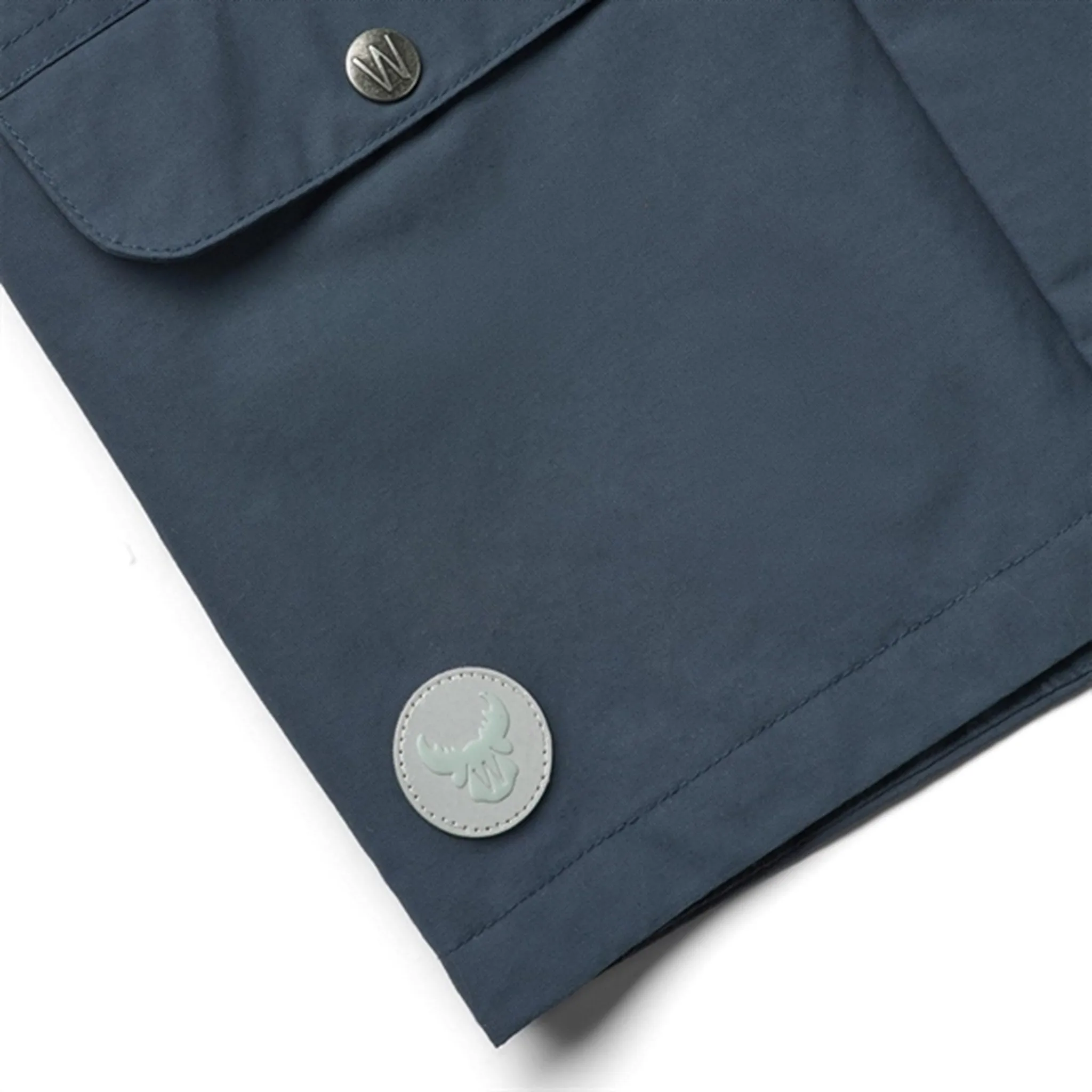 Wheat Jacket Carlo Tech Blue Waves Full Zip Closure