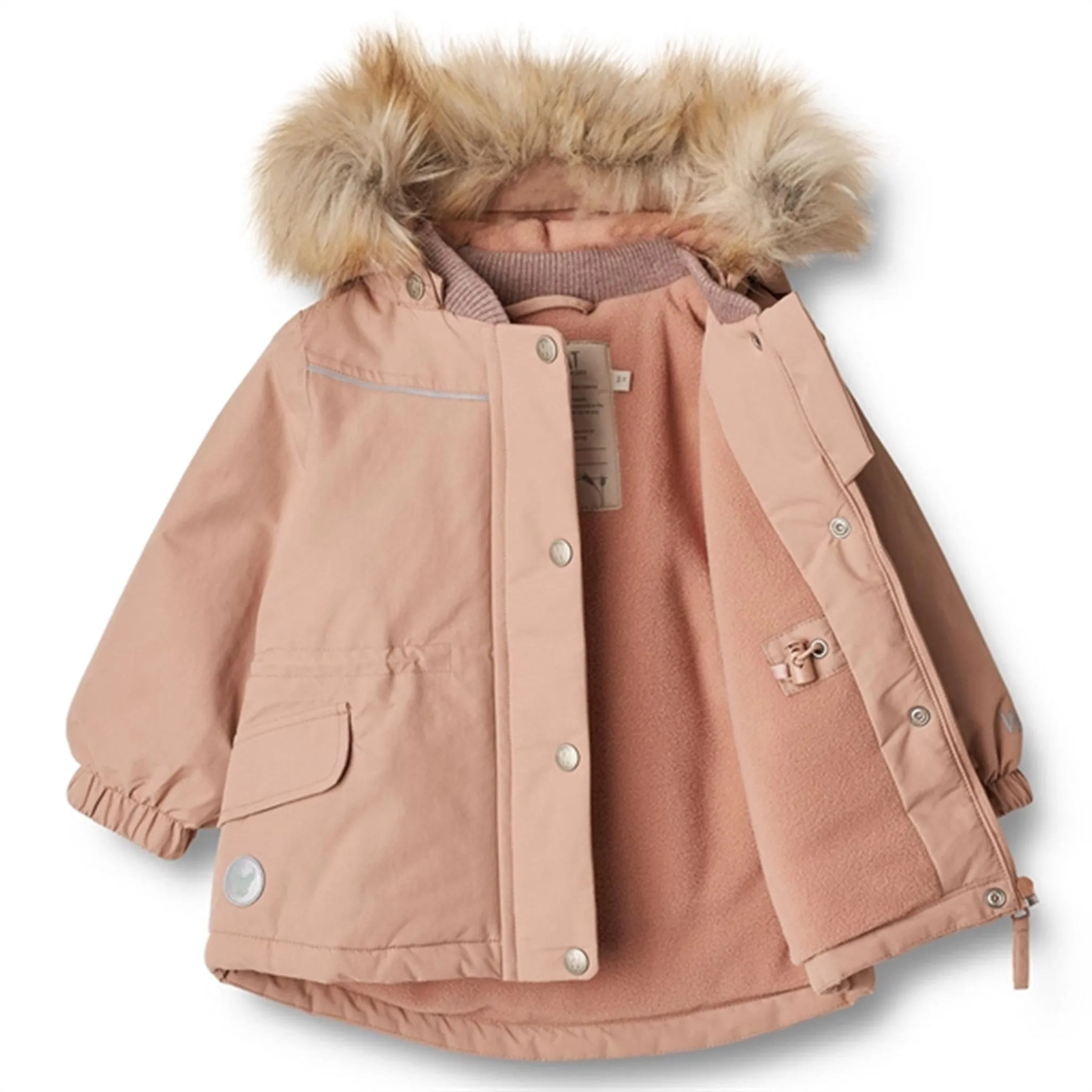 Wheat Jacket Mathilde Tech Rose Dawn Compact Packability Zippered Pocket Design