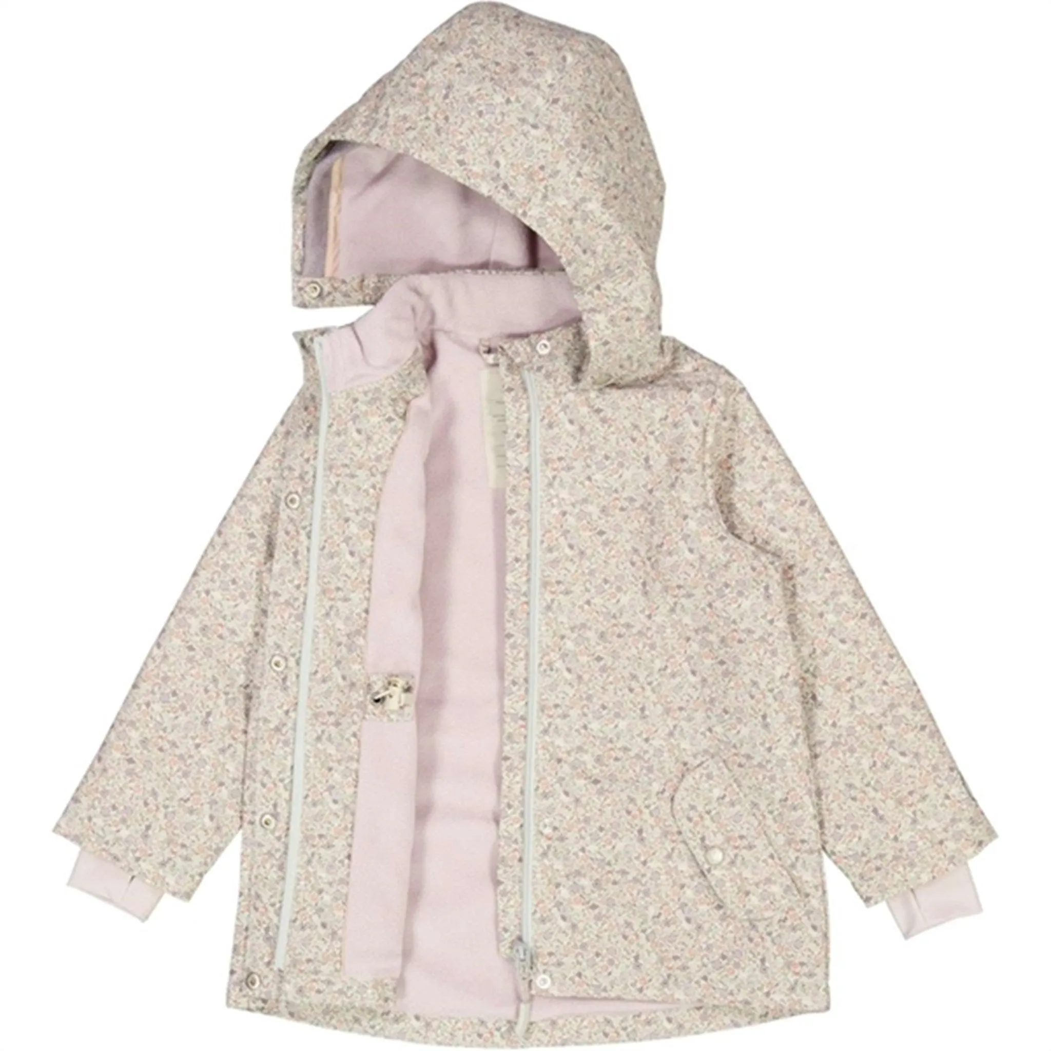 Pink Wheat Jacket w. Fleece Gry Tech Highrise Flowers