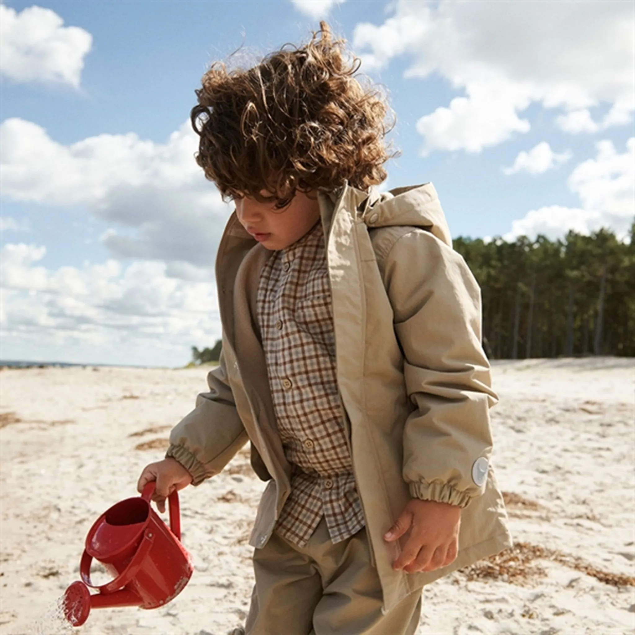 Stand runway show Wheat Jacket w. Fleece Karl Tech Gravel