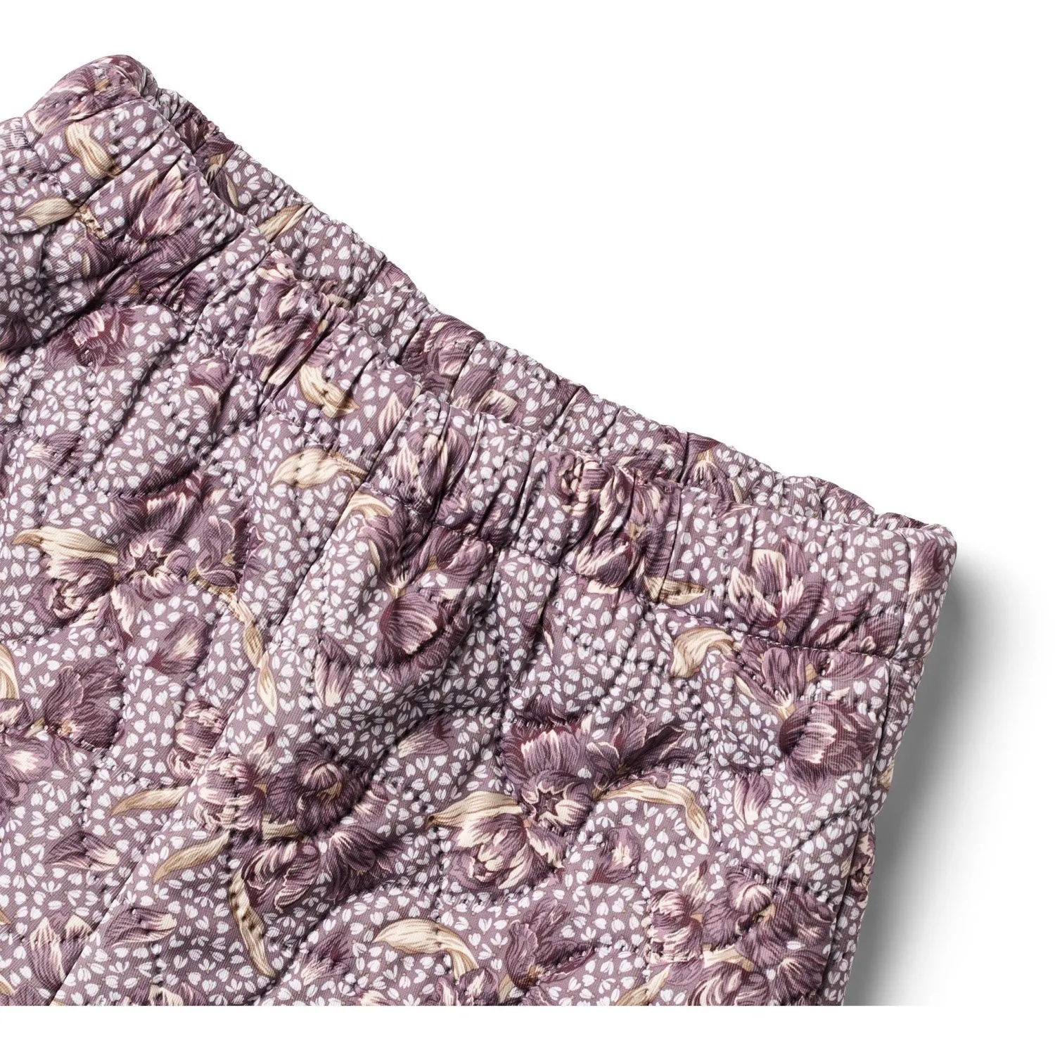 Sophisticated office blouse Garden-Party Wheat Lilac Tulips Thermo Pants Alex