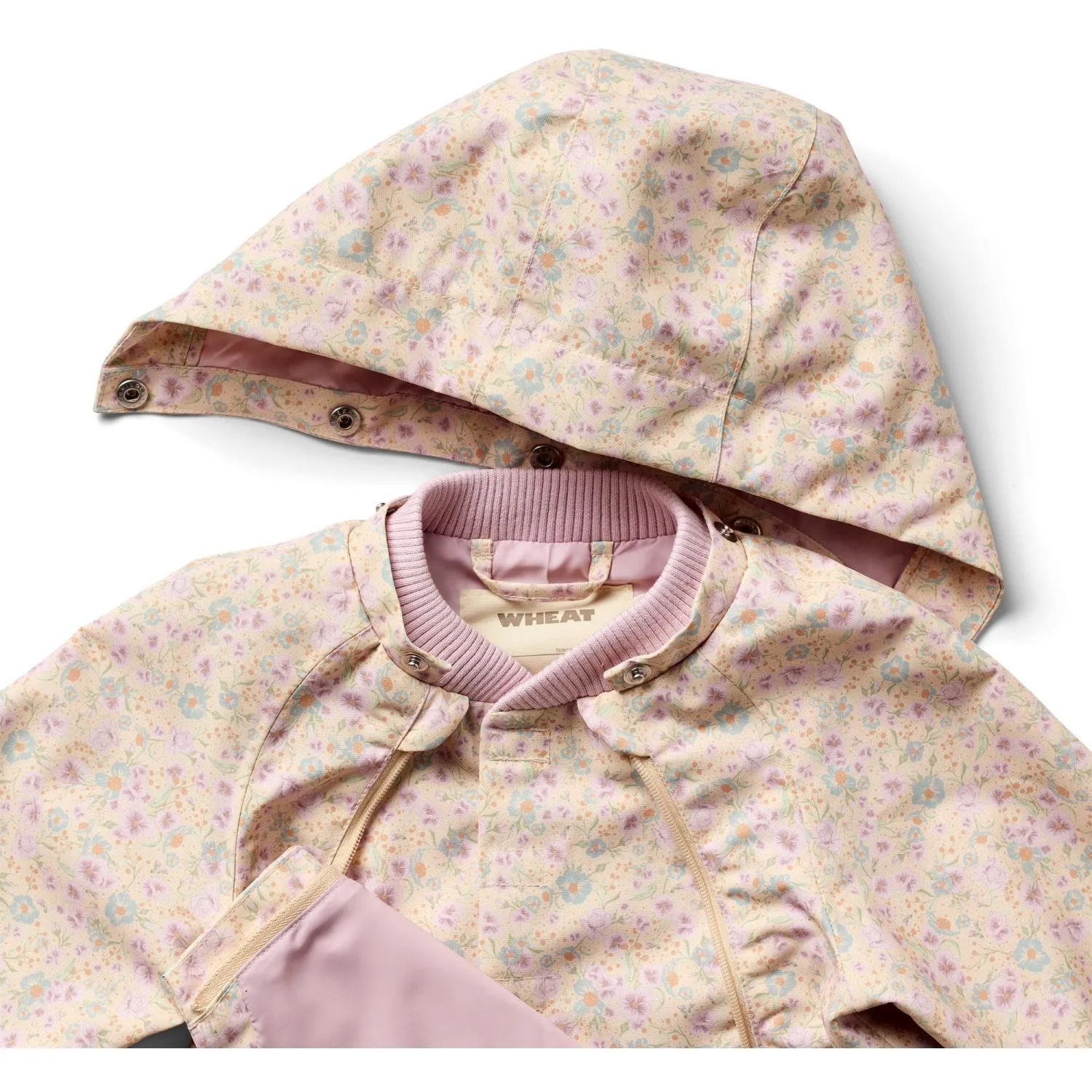 GloveFriendly Cuff Design Windproof Jacket Wheat Pansies Jacket Sveo Tech