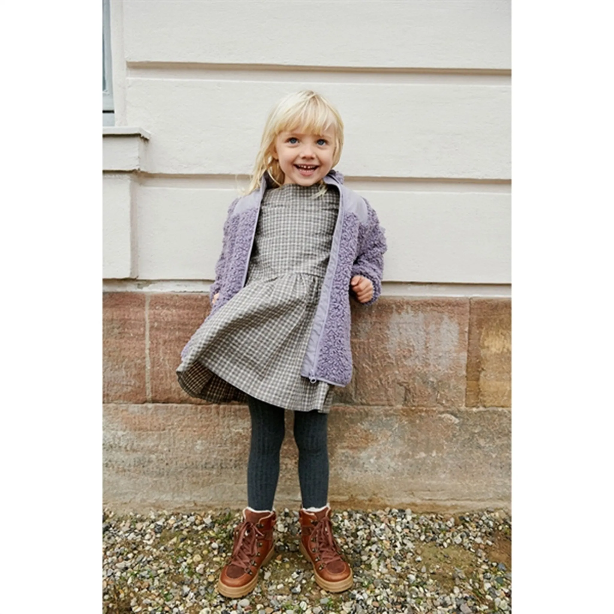 Indoor Layer Wheat Pile Vera Jacket Lavender