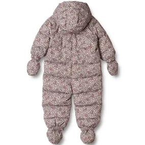 Reversible-Style Sequin-Detail Wheat Puffer Baby Suit Edem Pale Lilac Berries