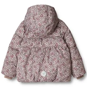 Wheat Puffer Jacket Karla Pale Lilac Berries Street-Style Trendy button-down