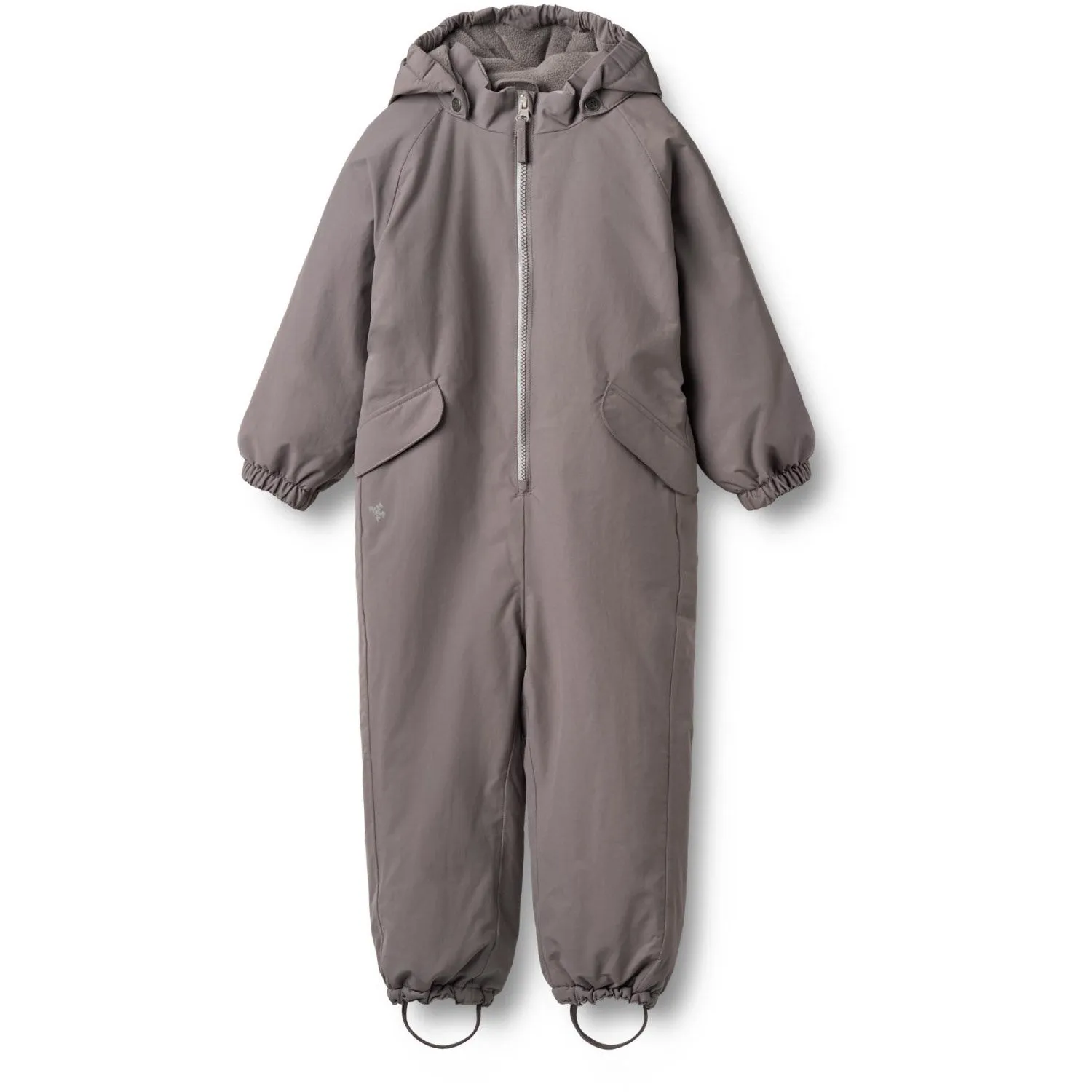 French-Cuff Ribbed-Texture Wheat Purple Stone Snowsuit Laffa