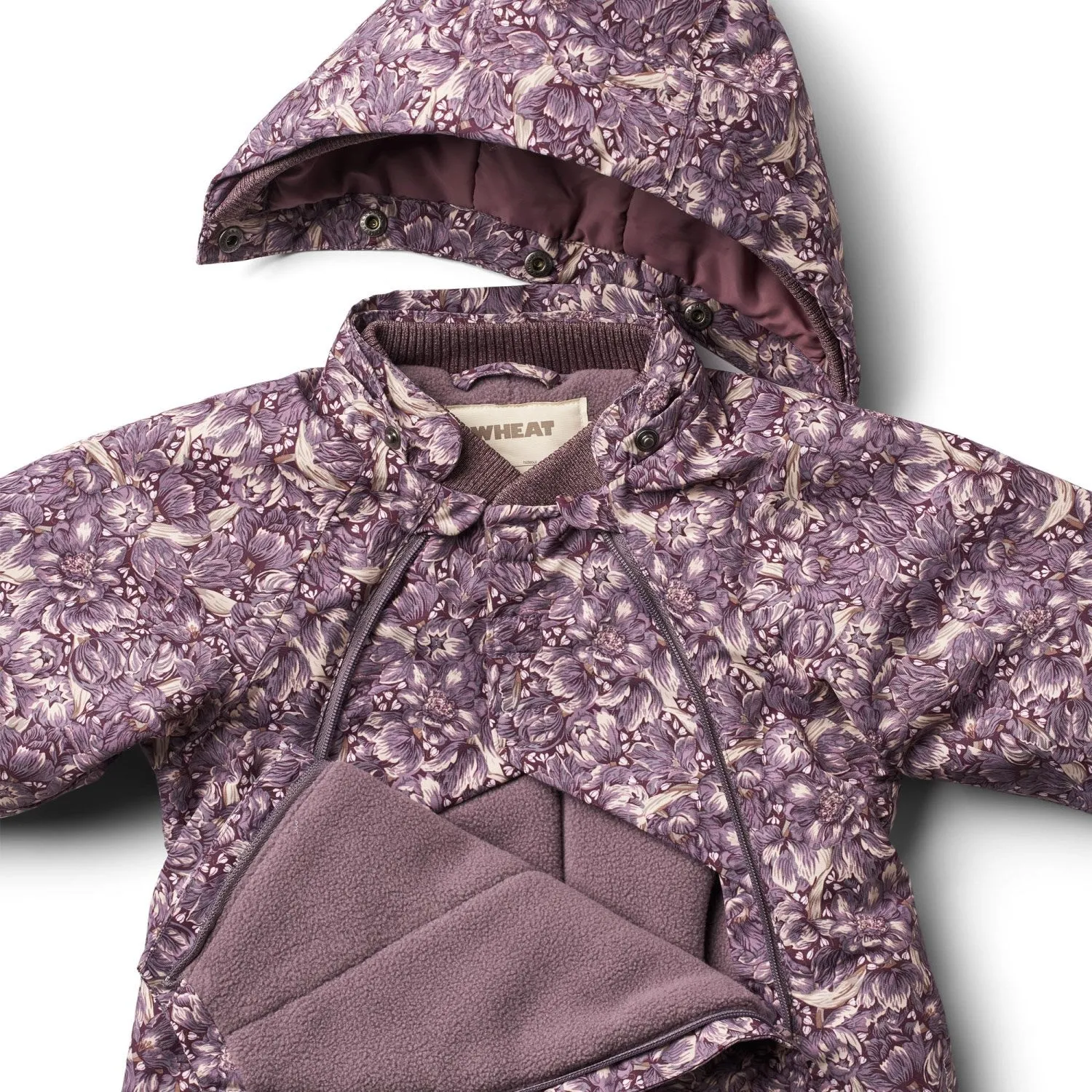 Tailored-fit Wheat Purple Tulips Snowsuit Adi Tech