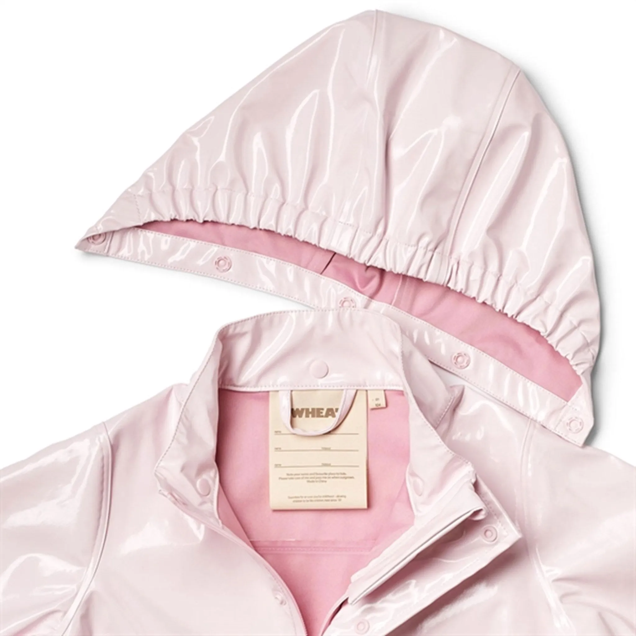 Wheat Rain Jacket Ola Cherry Bloom Glossy Thermal Comfort