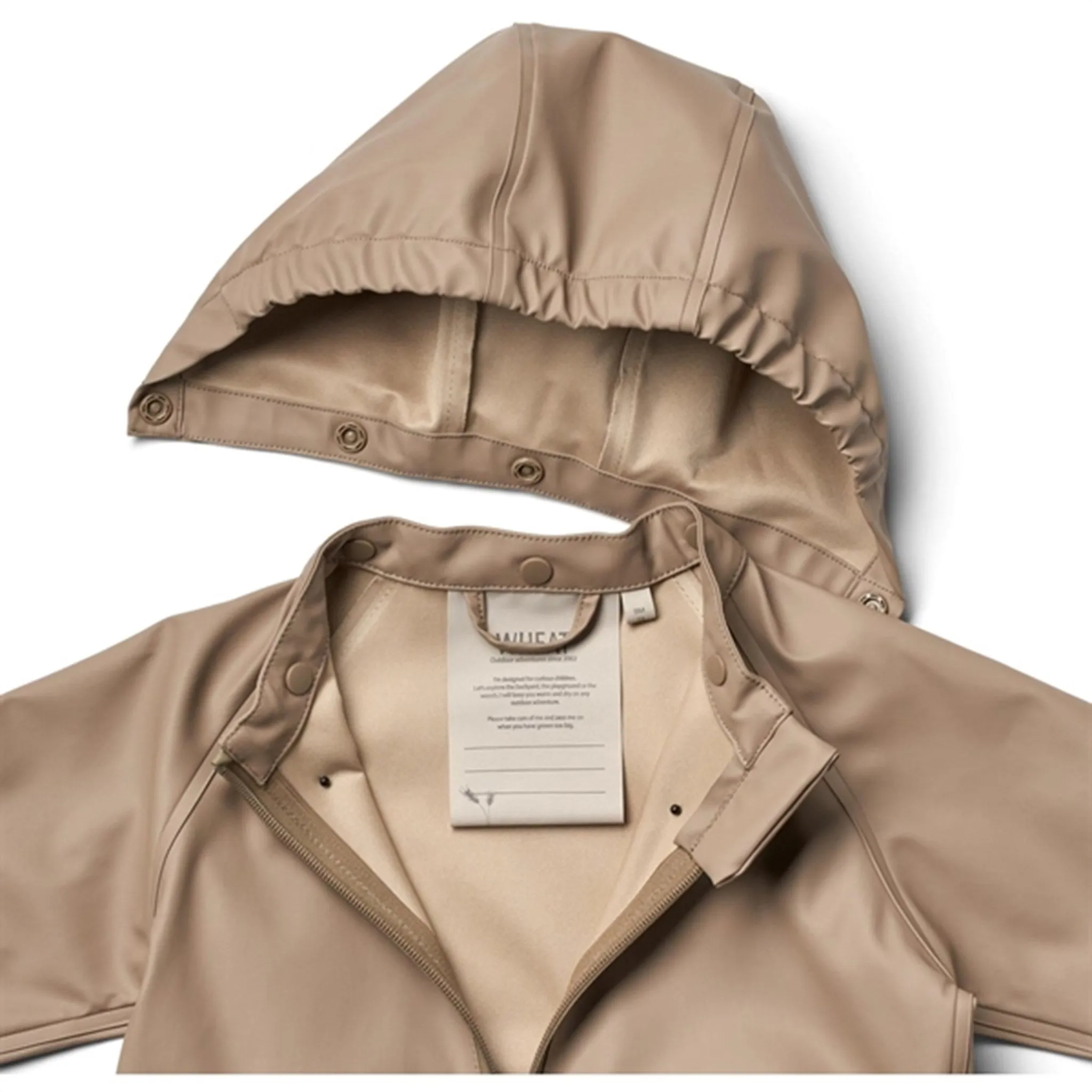 All Season Layer Resistant Fabric Wheat Rainsuit Mika Beige Stone