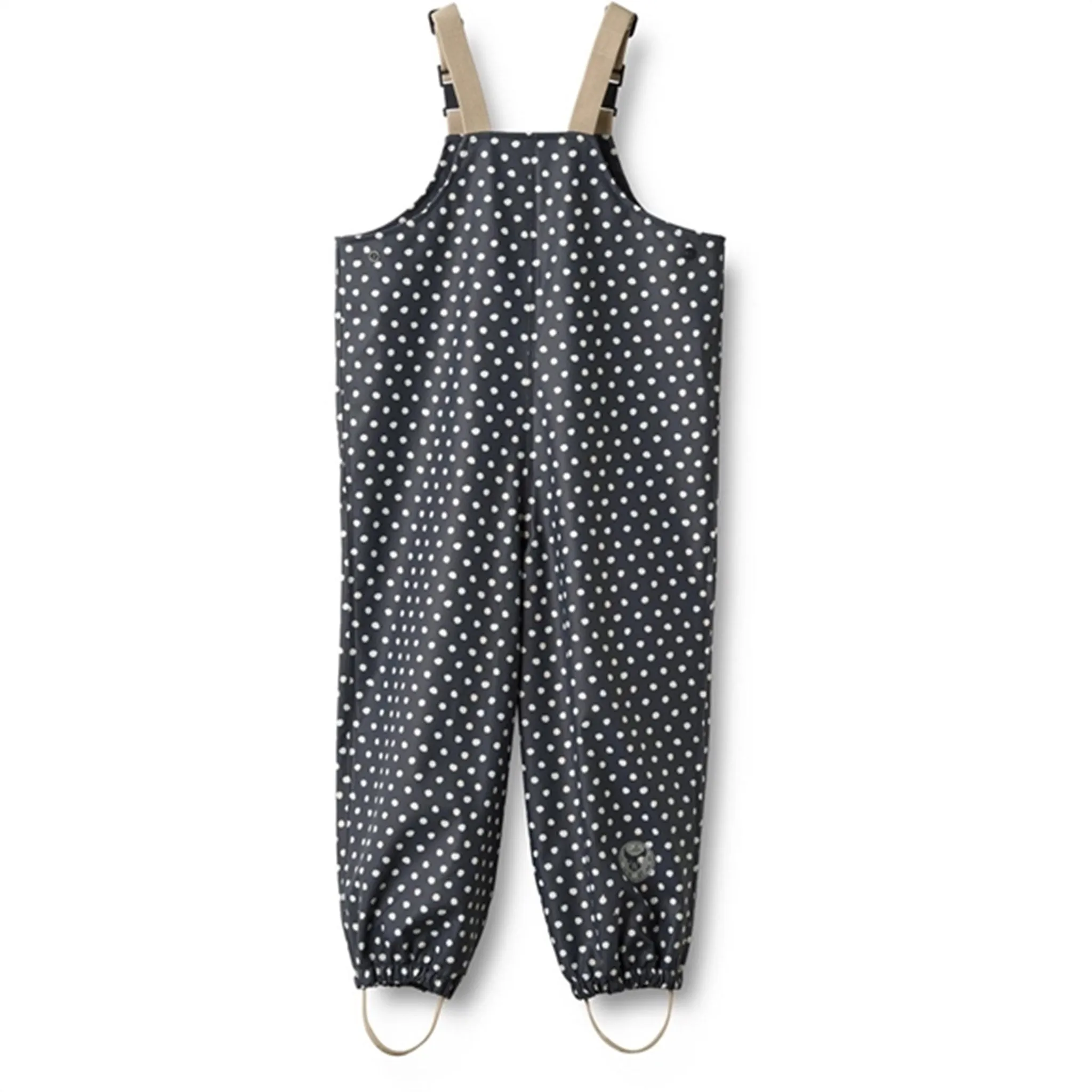 Wheat Rainwear Overall Charlo Ink Dots Utility Rain Layer