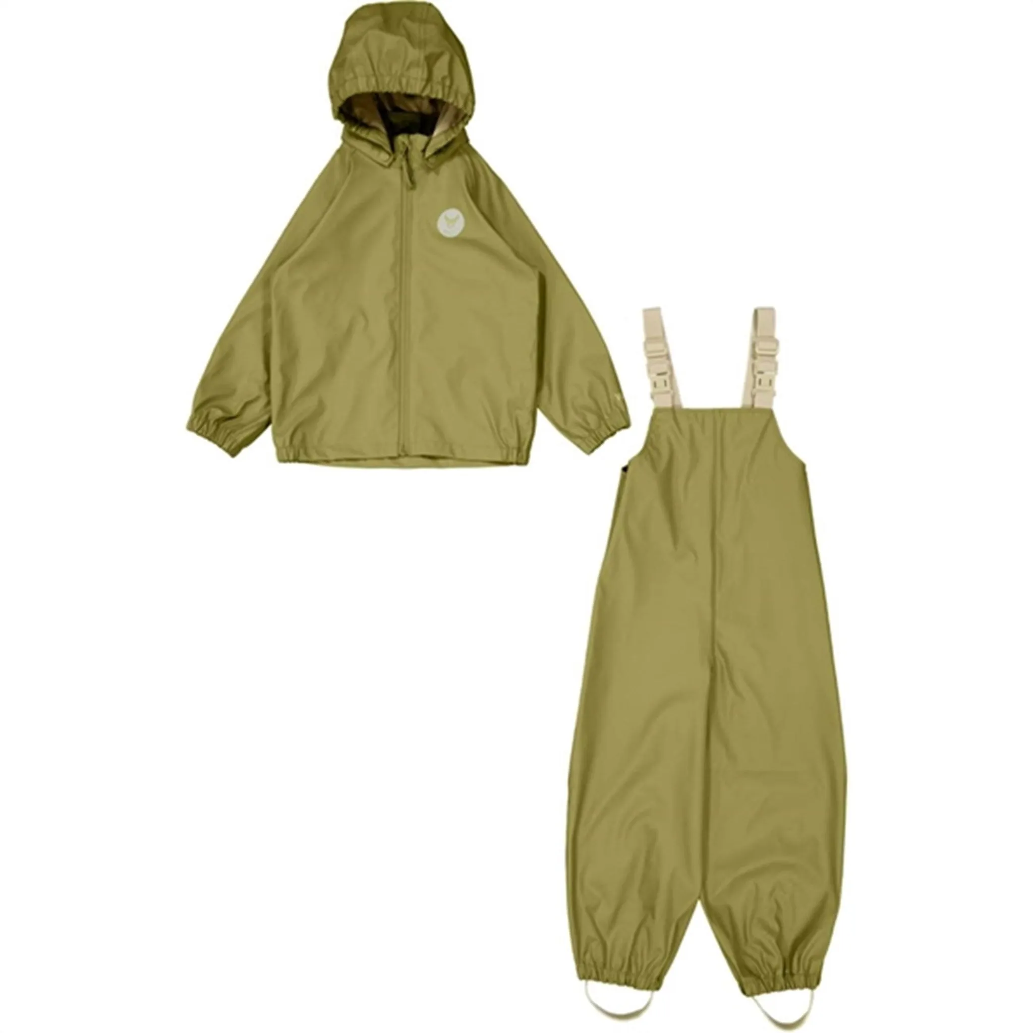 Layer Over Wheat Rainwear Set Charlie Heather Green