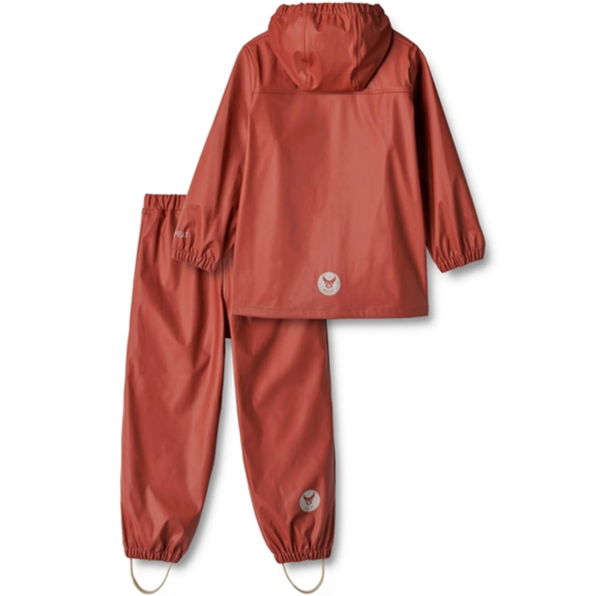 Wheat Rainwear Set Ola Red Slick Surface Sudden Storm