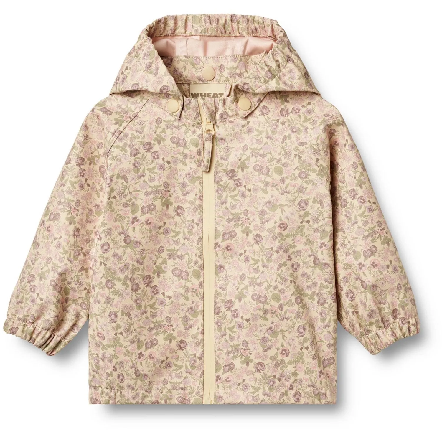 Wheat Rose Flower Field Rainwear Chardy Jacket Noise Free Fabric