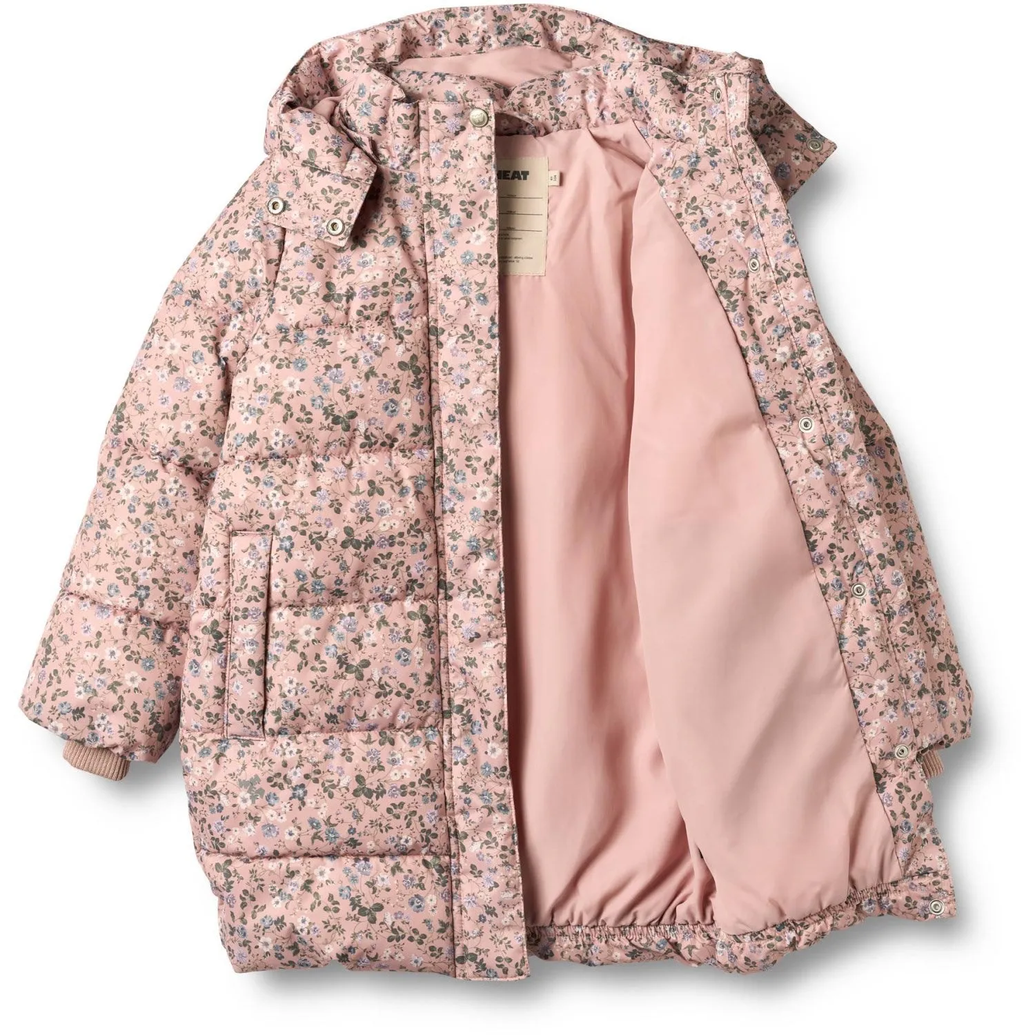 Editor??s-Pick Non-Iron Wheat Rose Powder Flowers Puffer Coat Yrsa