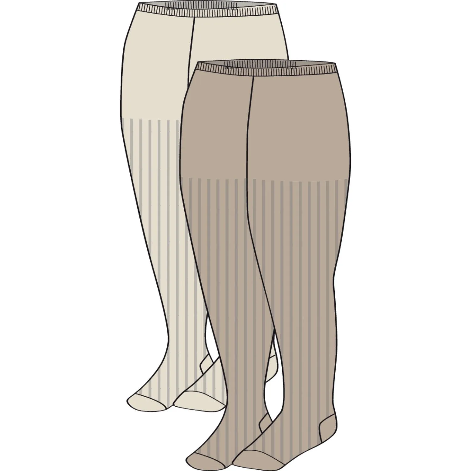 Supportive Fit Flattering Look Wheat Sand 2 Pk Indy Rib Tights