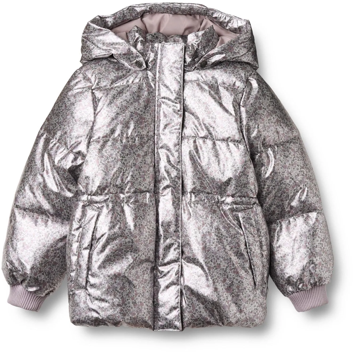 Day-to-evening wear Limited-Edition Wheat Silver Flower Meadow Puffer Jacket Eli
