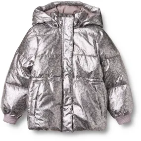 Day-to-evening wear Limited-Edition Wheat Silver Flower Meadow Puffer Jacket Eli