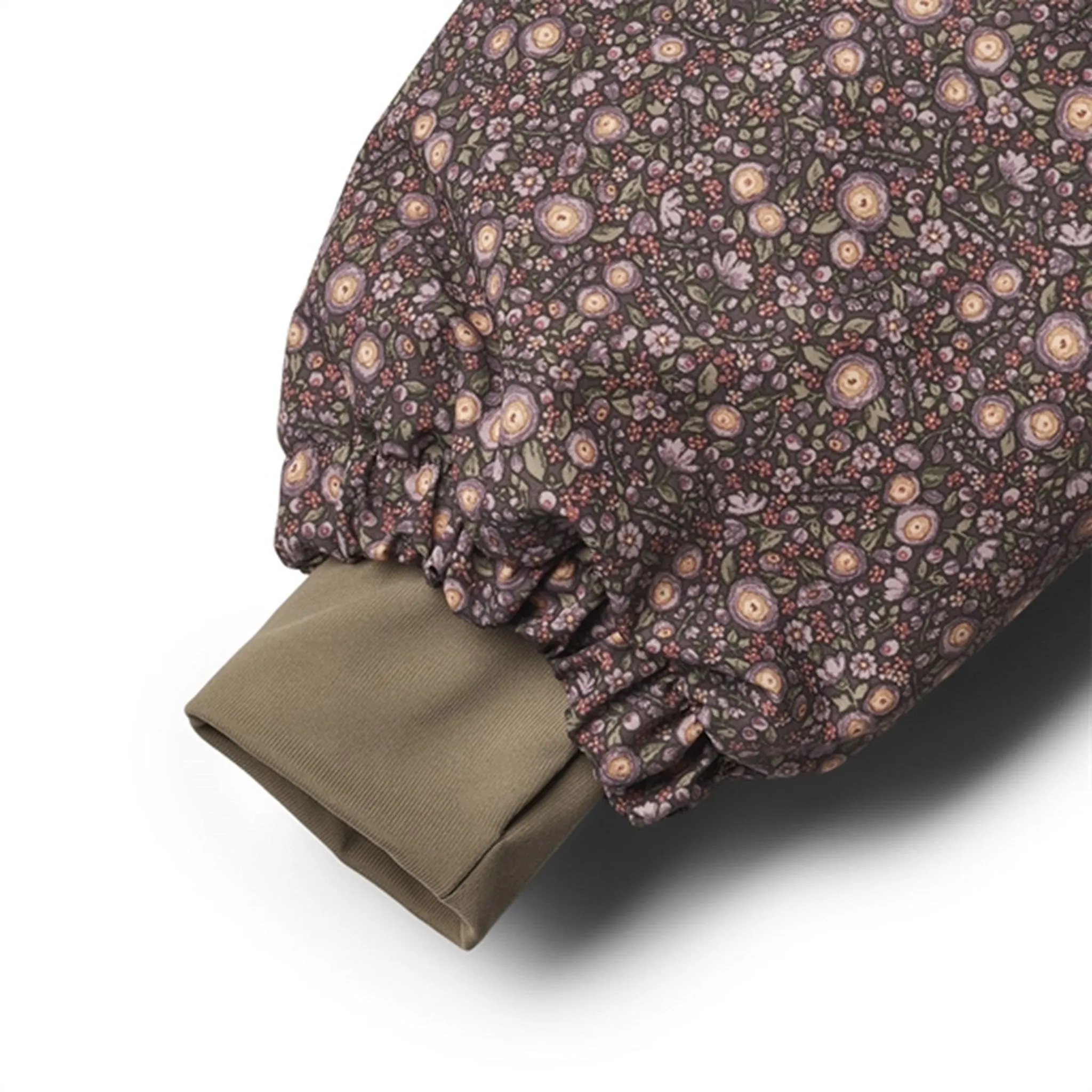 Stretch-Recovery Fringe-Detail Wheat Snowsuit Miko Tech Eggplant Buttercups