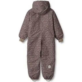 Sun-Protective Wheat Snowsuit Miko Tech Eggplant Buttercups