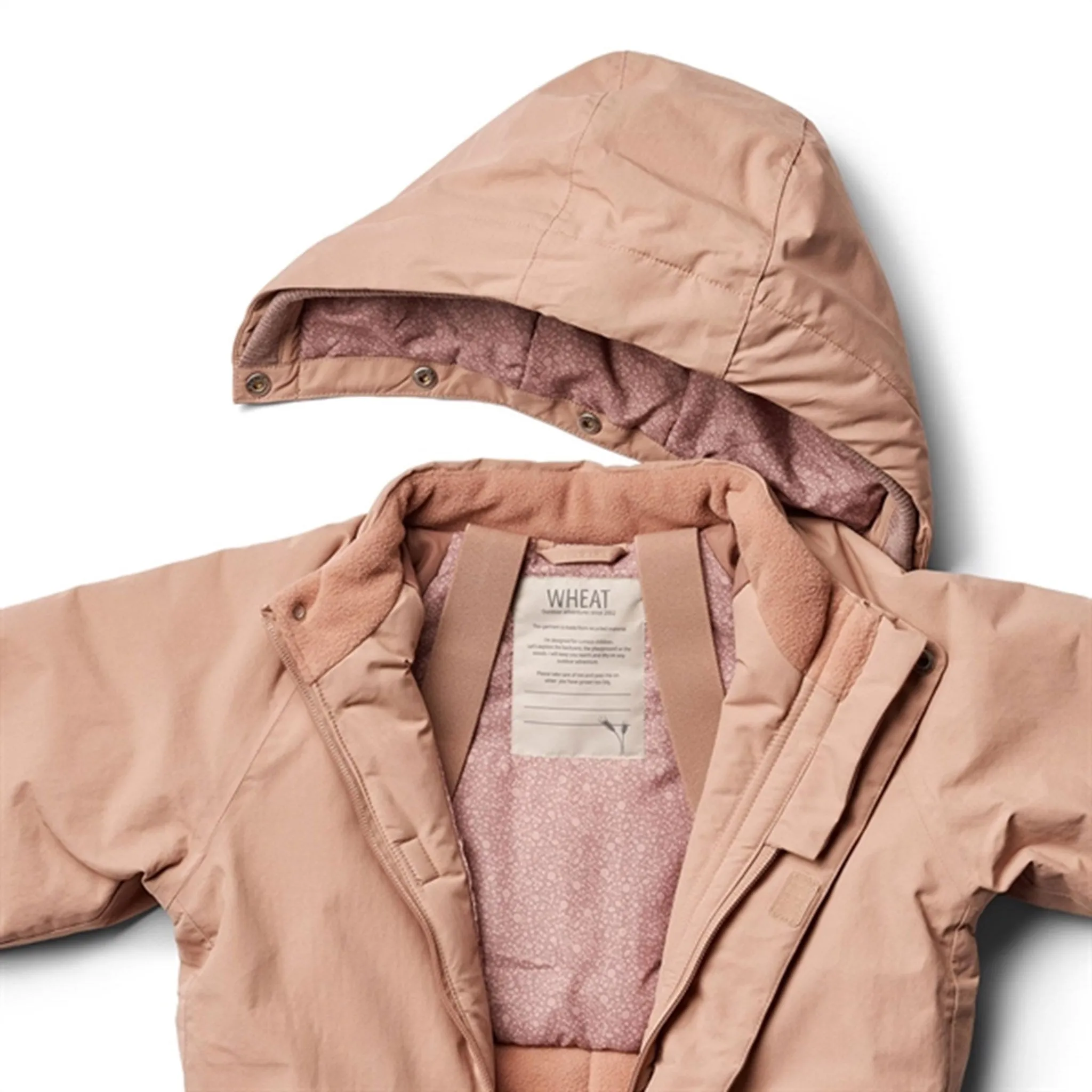 Wheat Snowsuit Miko Tech Rose Dawn Soft-touch fabric Box-Pleat