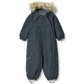 Classic button-up top Wheat Snowsuit Nickie Tech Dark Blue