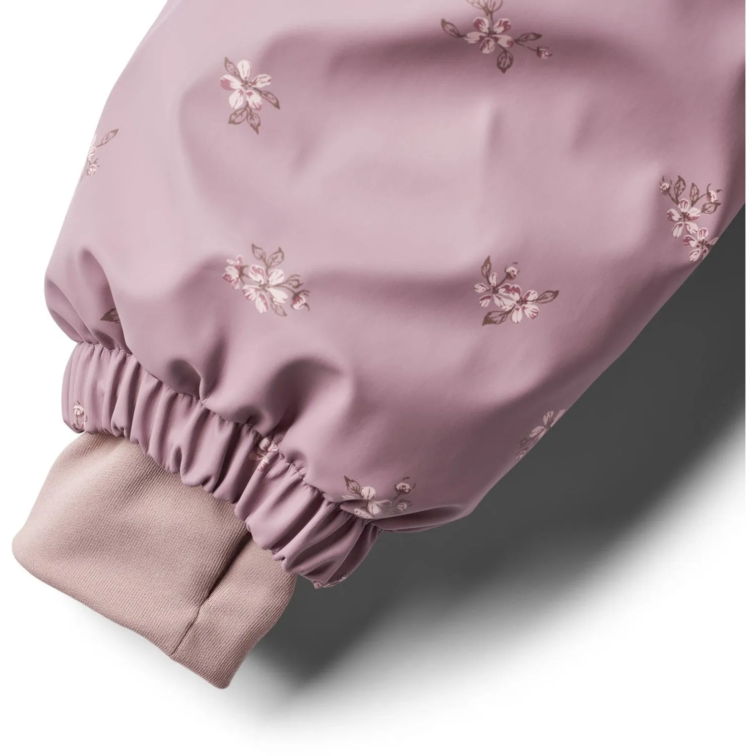 Wheat Soft Lilac Flowers Wintersuit Ludo Wool-Blend Gemstone-Detail