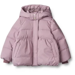 animal-print Wheat Soft Lilac Puffer Jacket Karla