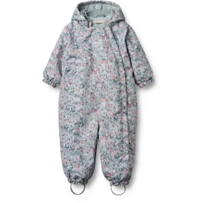 Trendy button-down Abrasion-resistant Wheat Soft Rain Flowers Snowsuit Adi