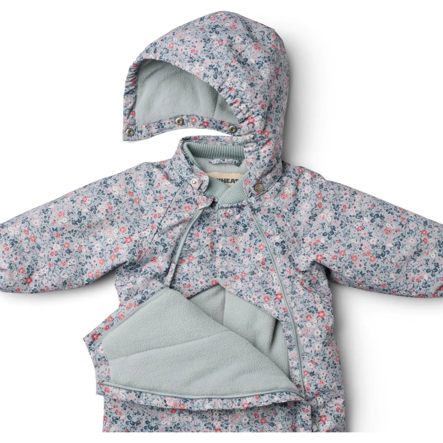 Elastic-Cuff Wheat Soft Rain Flowers Snowsuit Adi