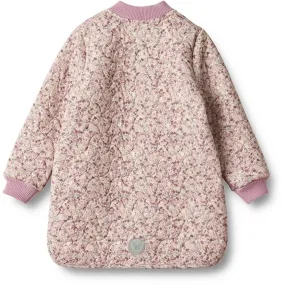 Maximalist-Trend Cruise-Wear Wheat Thermo Clam Multi Flowers Jacket Herta