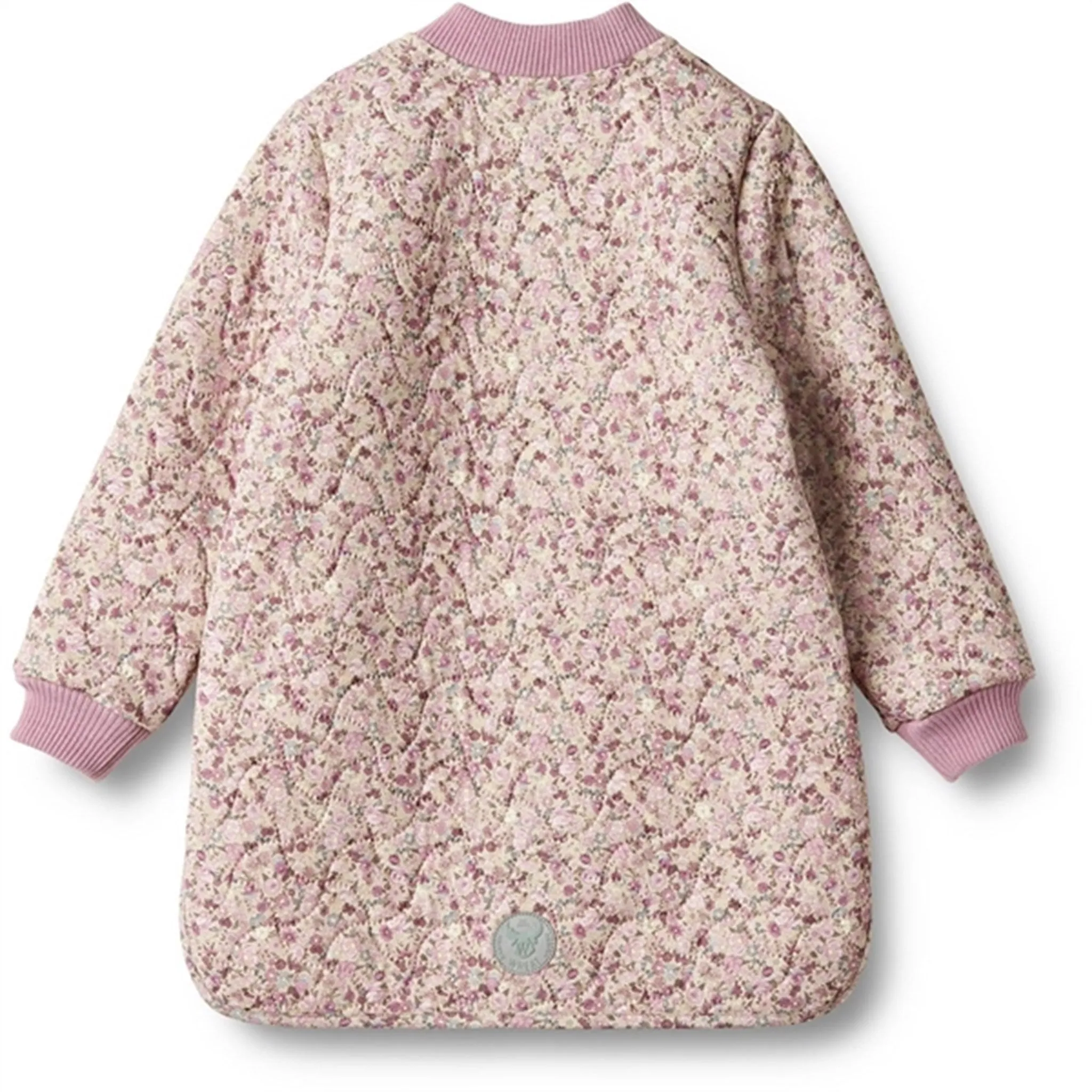 Maximalist-Trend Cruise-Wear Wheat Thermo Clam Multi Flowers Jacket Herta