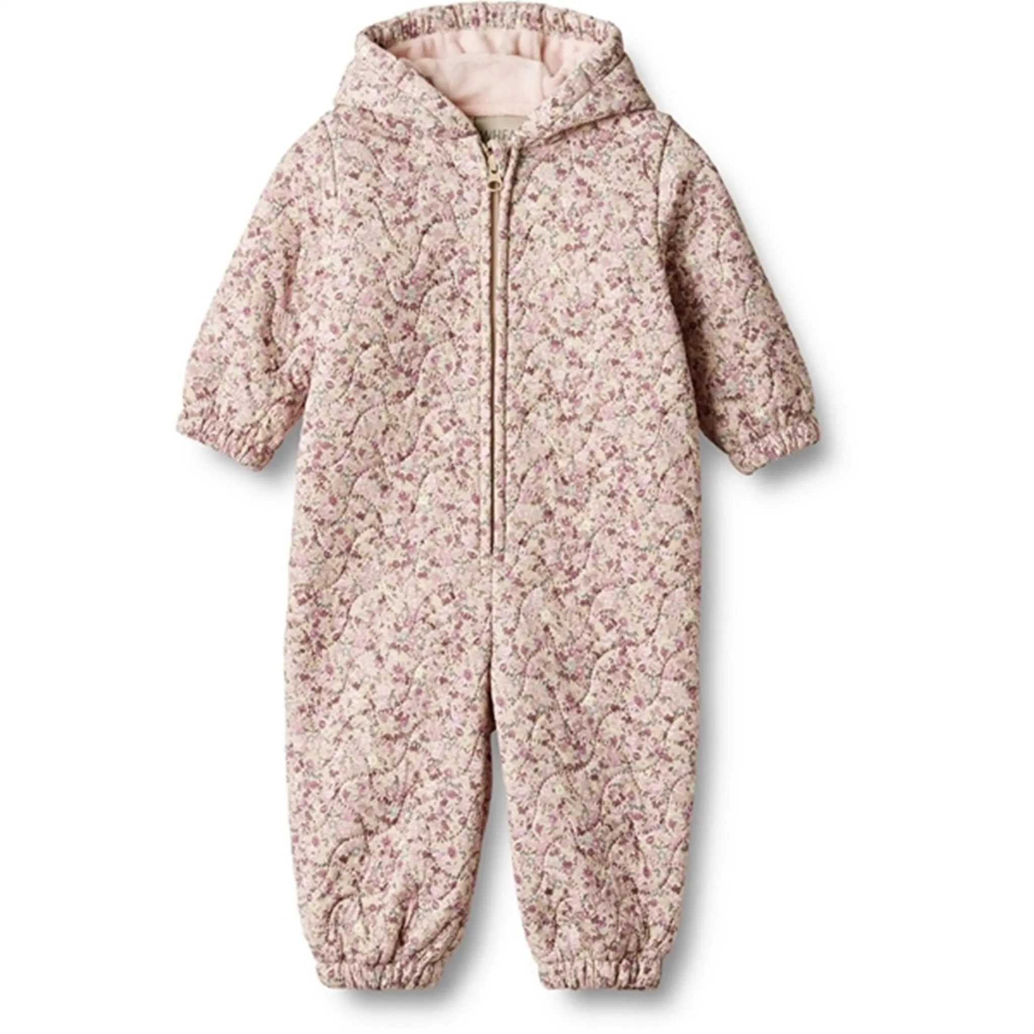 Wheat Thermo Clam Multi Flowers Suit Harley Elastic-Cuff