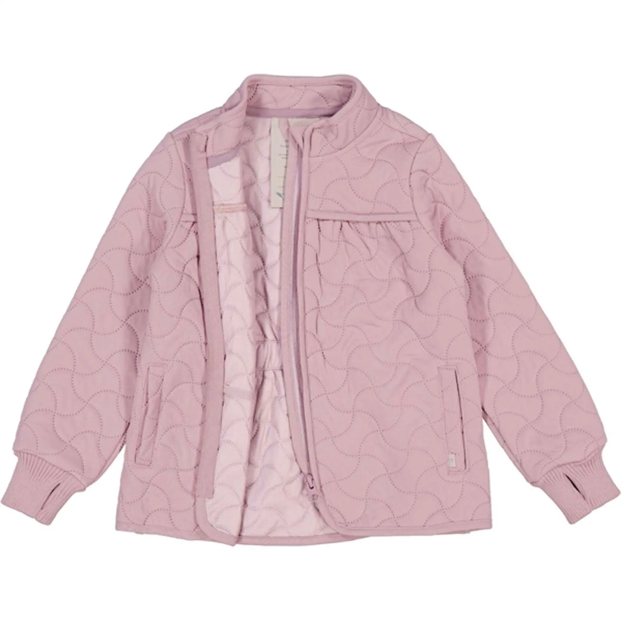 Wheat Thermo Powder Rose Jacket Thilde Versatile layered shirt